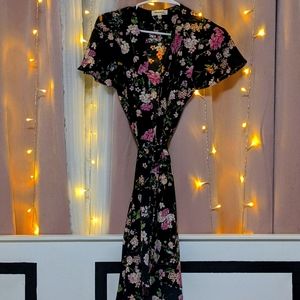 Wrap flower dress